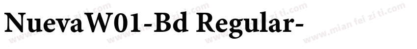 NuevaW01-Bd Regular字体转换